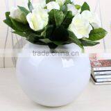 Romantic Table Centerpiece Glass Vases White thumbnail-1