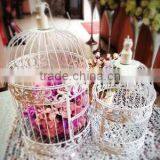 Antique Flower Iron Bird Cage for Sales thumbnail-2
