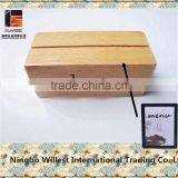 Rectangle mini wooden base for holding chalkboard/calendar/menu/trophy