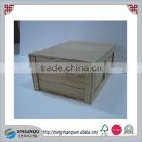 Rustic Wood Handmade 6 Bottles Wooden Wine Box Case Crate thumbnail-1