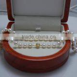 14K Gold 9-10 mm White South Sea Pearls Necklace thumbnail-2