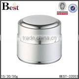 15 30 50g Cosmetic Face Cream Aluminum Jars With White Glass Inner Jar thumbnail-4