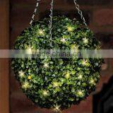 30CM Pre-lit Hanging Topiary Ball With Warm White LED Lights LED Lighted Ball thumbnail-1