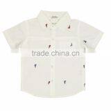 Organic Cotton Plain Style Shirt New Fashion Kids Shirt and 2017 New Style Fancy Baby Clohing t Shirt With Boys Shirt Top Design thumbnail-1