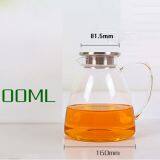 Wholesale Big Volume 1900ML Glass Bottle Crystal Glass Jug Glass Decanter With Memtal Cap for Kitchen Resturant & Hotel thumbnail-3