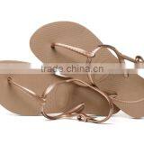 Chinese Factory Excess Stock Brand Fashion Shoes Flat Summer Sandals 2017 for Women thumbnail-1