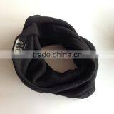 Cashmere Black Color Fashion Winter Knitted Factory Produce Fashion Circle Round Scarf thumbnail-6