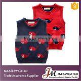 Organic Cotton Baby Clothing Children Knitting Fish Pattern Sweater Infant Knit Vest Sweater thumbnail-1