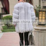 PC-255 European Style Top Selling Real Fox Fur Products Cheap Women Knee Length Winter Coat thumbnail-5