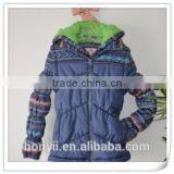 WOMEN LADY'S PRINT PUFFY JACKET thumbnail-1