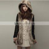 Women's Long Down Coat Winter Outerwear With Hood thumbnail-2