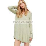 2017 OEM Women Seaside Style Vented Long Sleeve Blouse Dress thumbnail-2