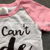 Girls Fashion Spring/Summer Design Short Sleeves Pink Black Shirt Pink Ruffle Capris With Matching Headband and Necklace Set thumbnail-3