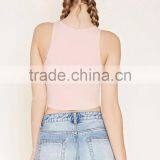 2016 Guangzhou Shandao Oem Service Summer New Design Casual Plain Dyed Women Sleeveless Tunic Tops thumbnail-3