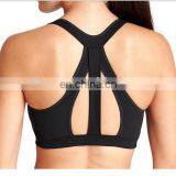 Nylon/Spandex Dry Fit Womens Gym Wear Sexy Durable Yoga Bra Wholesale Sports Bra thumbnail-2