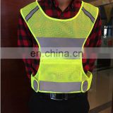 Fashion green high vision riding jacket vest for road safe