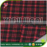 2017 Hot Sale High Quality Woven Black and Red Wool Polyester Little Plaid Tartan Thermal Fashion Fabric