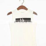 T-WV505 Fashion Women Crop Tops Design Crew Neck Tank Top Print thumbnail-5