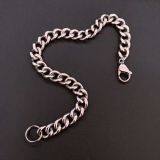Pure Titanium Chain Bracelet for Sensitive Skin, For Him or Her, Sturdy Chain Titanium Bracelet thumbnail-2