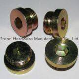 NPT,BSP Thread 1 Inch Steel Zinc Plated Hydraulic Pipe Plug,Metric Thread Available thumbnail-5