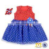 Girl Pageant Dress Made In China One Piece Girl Party Dress Royal Blue Baby Sequin Wedding thumbnail-3