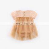 New Design Newborn Baby Girl Clothes Summer Short Sleeve Princess Romper Dresses Baby Girl Clothes thumbnail-3