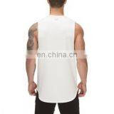 White And Other Oem Colors Sports Custom Blank Cotton Spandex Tank Tops thumbnail-3