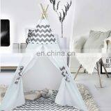 Kids Cotton Canvas Teepee Tent Children Play Tent Indoor Outdoor Toy Tent for Girls and Boys thumbnail-1