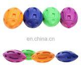Pet Squeaky Toys Rubber Rugby Ball Interactive and Training Chew Toys Fetch Toy Ball for Dogs thumbnail-4