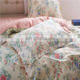 2020 Factory Direct Supply Custom Design Reactive Printing Floral Luxury Small MOQ Washed Cotton Fabric 4pcs Comfort Bedding Set thumbnail-7