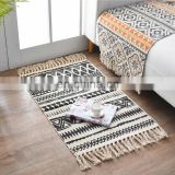 2020 New Design Cotton Material Vintage Nordic Style Abstract Printed Floor Rug Mat For Living Room Bedroom Balcony