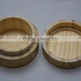 Natural Color Solid Cheap Small Wooden Round Box,silk Printing Logo Wooden Box Small thumbnail-3