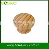 Decorative wooden knobs round wooden cabinet knob wholesale factory