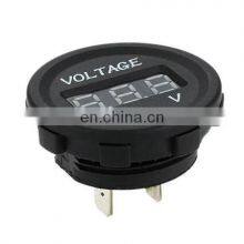 Waterproof Led Digital Display Voltmeter Voltage Meter Round Panel Car Boat Dc 12v 24v DS4010, Voltmeter Measure Voltage 5-40V thumbnail-5