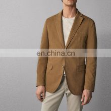 Yihao Men Wholesale Wool & Blends Reversible Breathable Anti-shrink OEM Service Eco-friendly Regular Custom Brazer Coat for Men
