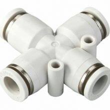 PZA 4mm/6mm/8mm/10mm/12mm/16mm 4 Way Cross Connector Pneumatic Hose Quick Fitting thumbnail-2