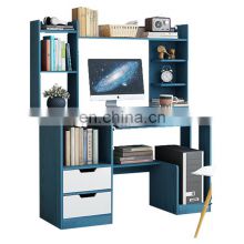 home office furniture high quality eco-friendly material kids desk top bookshelf study table computer desk with drawers for home