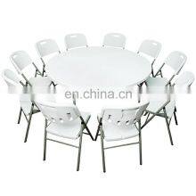 Modern Design Round Dining Room Table Outdoor Camping Wedding Party Hire Plastic Folding Portable Picnic Table