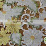 Yellow and Green Flower Hand Embroidery Tablecloth Manufacturer Wholesale Tablecloth Lmzc1007(1)K thumbnail-2