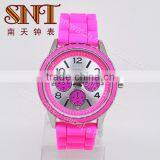 SNT-SI061 Factory price lively color quartz watch with silicone band