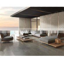 Wicker Aluminum Outdoor Garden Lounge Modern Furniture Sofa Sets Metal Frame Guangzhou