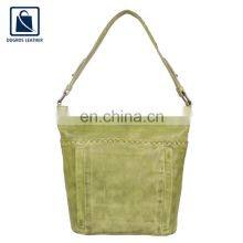 Anthracite Fitting Zipper Closure Type Luxury and Modern Design Fashion Designer Women Genuine Leather Shopper Shopping Bag thumbnail-5