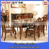 solid wood 6 and 8 seater luxury modern dining table and chairs set
