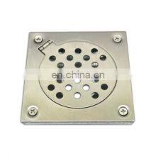 Floor Drain 4inch x 4inch With Hinge Cover- Circular Pattern thumbnail-2