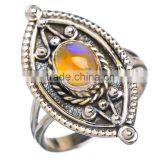 Ethiopian Opal RING ,NEPALI RINGS,WHOLESALE SILVER JEWELRY,SILVER EXPORTER,SILVER JEWELRY FROM INDIA thumbnail-1