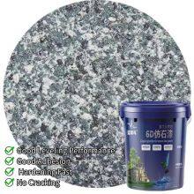 Blue Kingfisher New Form Exterior Wall Liquid Granite Stone Paint Strong Durability, Uniform Texture, Sufficient Stock thumbnail-4