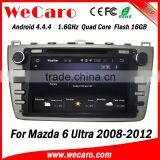Wecaro in Dash 2 Din Touch Screen Android 4.4.4 Car Dvd Gps Navigation Radio Gps Car Media Player for Mazda 6 2008 -2012 thumbnail-4