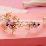 Hair Accessories Hair Jewelry Rhinestone Wedding Flowers Gold Plated Jewelry Wholesale Crowns thumbnail-5