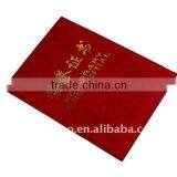 Flocking Cloth Gold Foil Stamping Logo Letter of Appointment Holer thumbnail-1