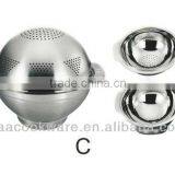 3PCS Multi Function Stainless Steel Strainer Set